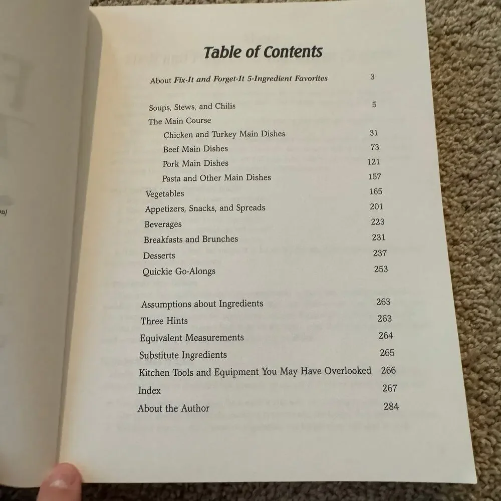 Fix It & Forget It 5 Ingredient Favorites Crockpot Recipes Cookbook Phyllis Good